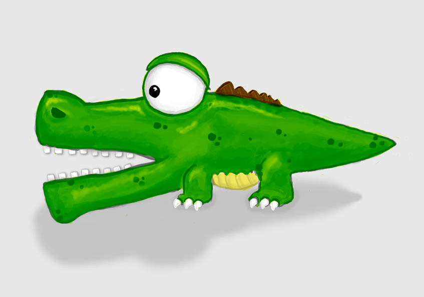 Crocodile character concept art